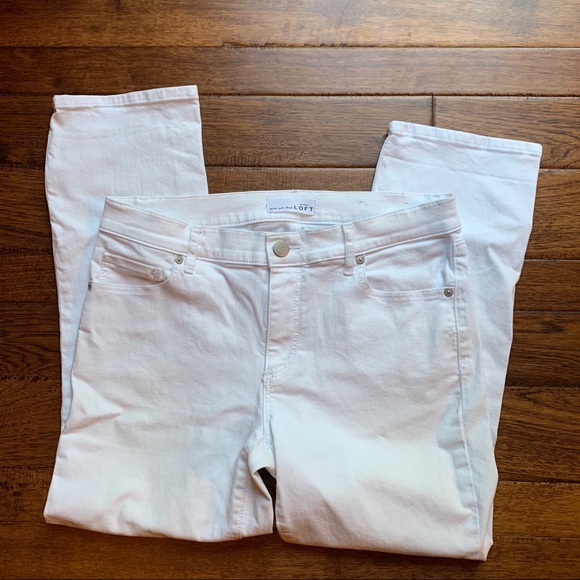 LOFT Pants - Loft White Capris 28/6
